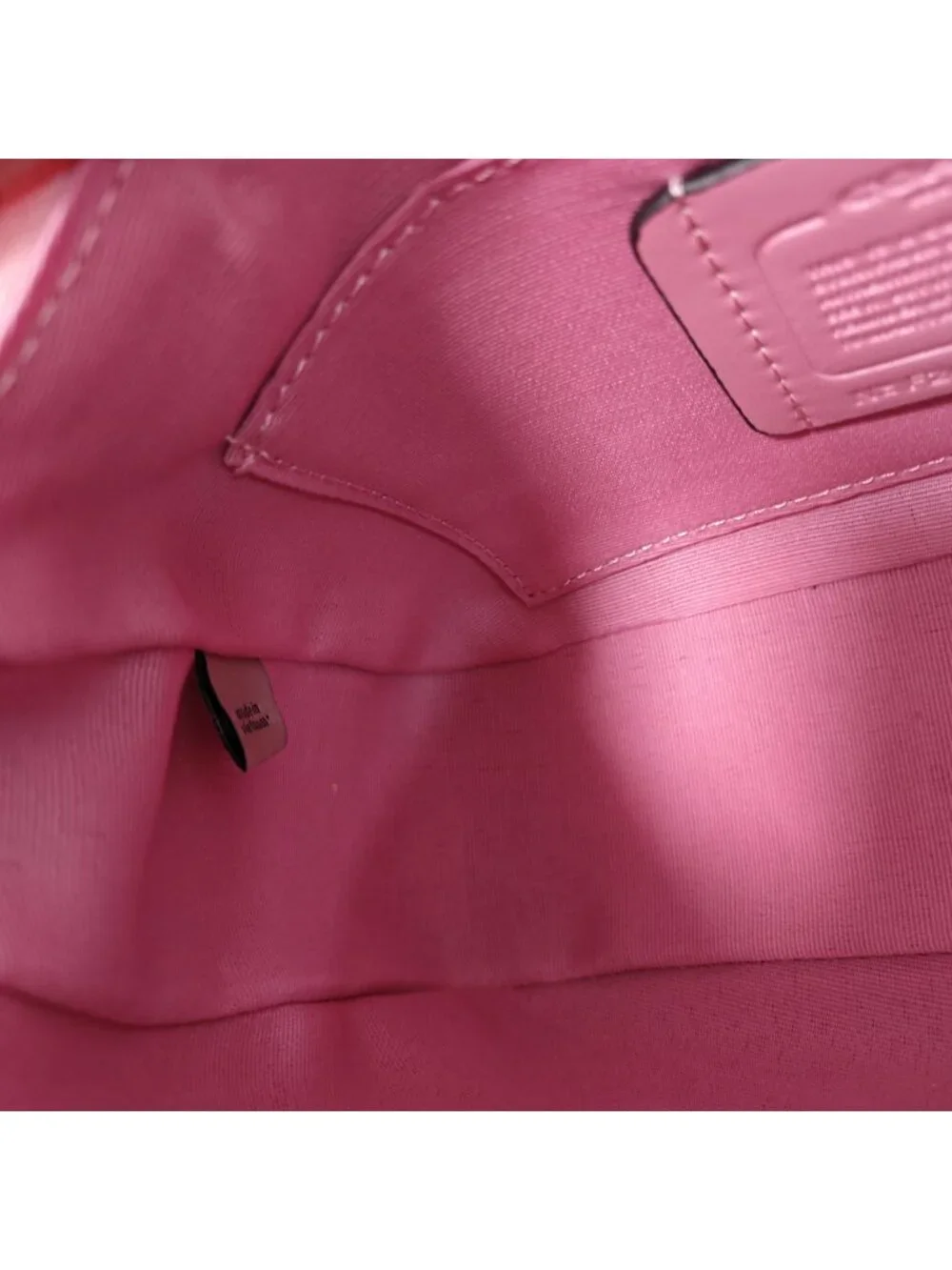 🥳🥳COACH Teri Shoulder Bag In Signature Canvas Pink nice - Picture 9 of 11